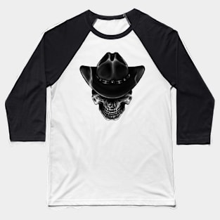 Skull cowboy Baseball T-Shirt